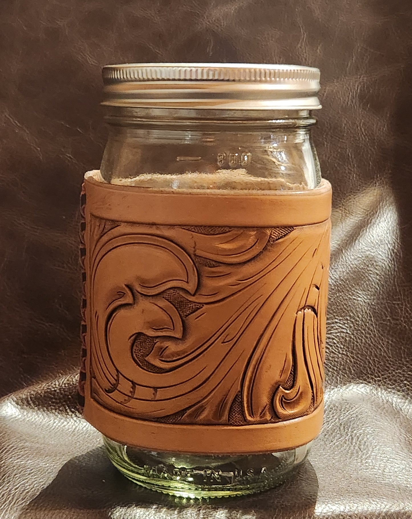 Large Mason Jar Wrap (Floral)