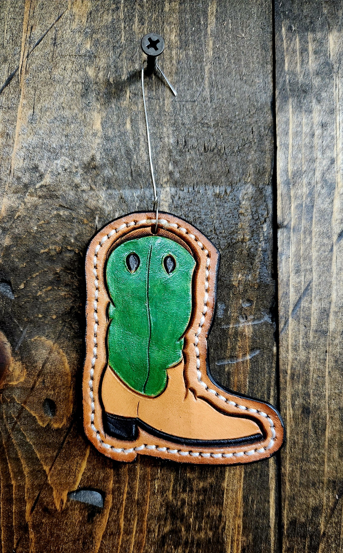 Cowboy Boot Christmas Ornament