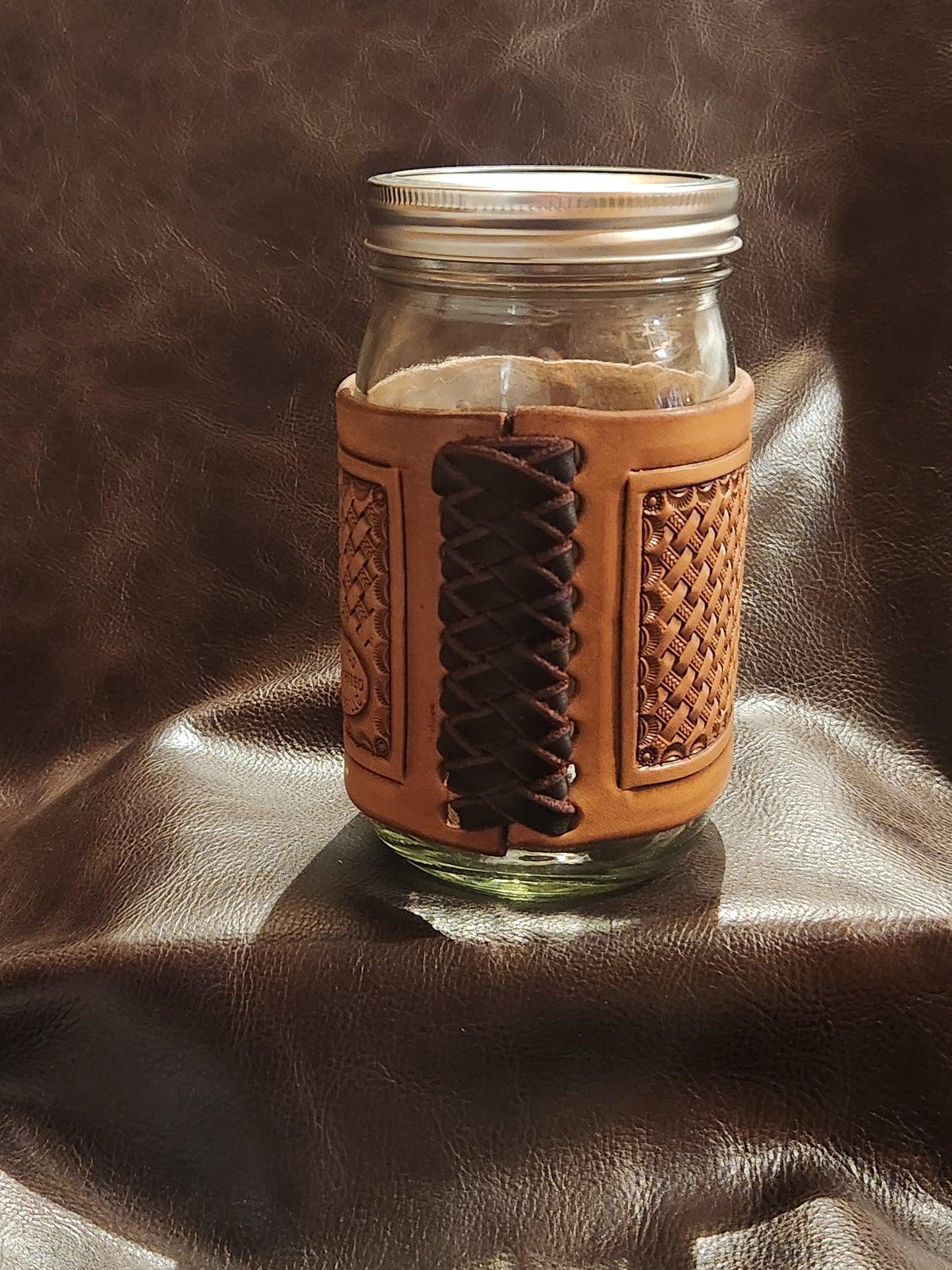 Large Mason Jar Wrap (Basketweave)