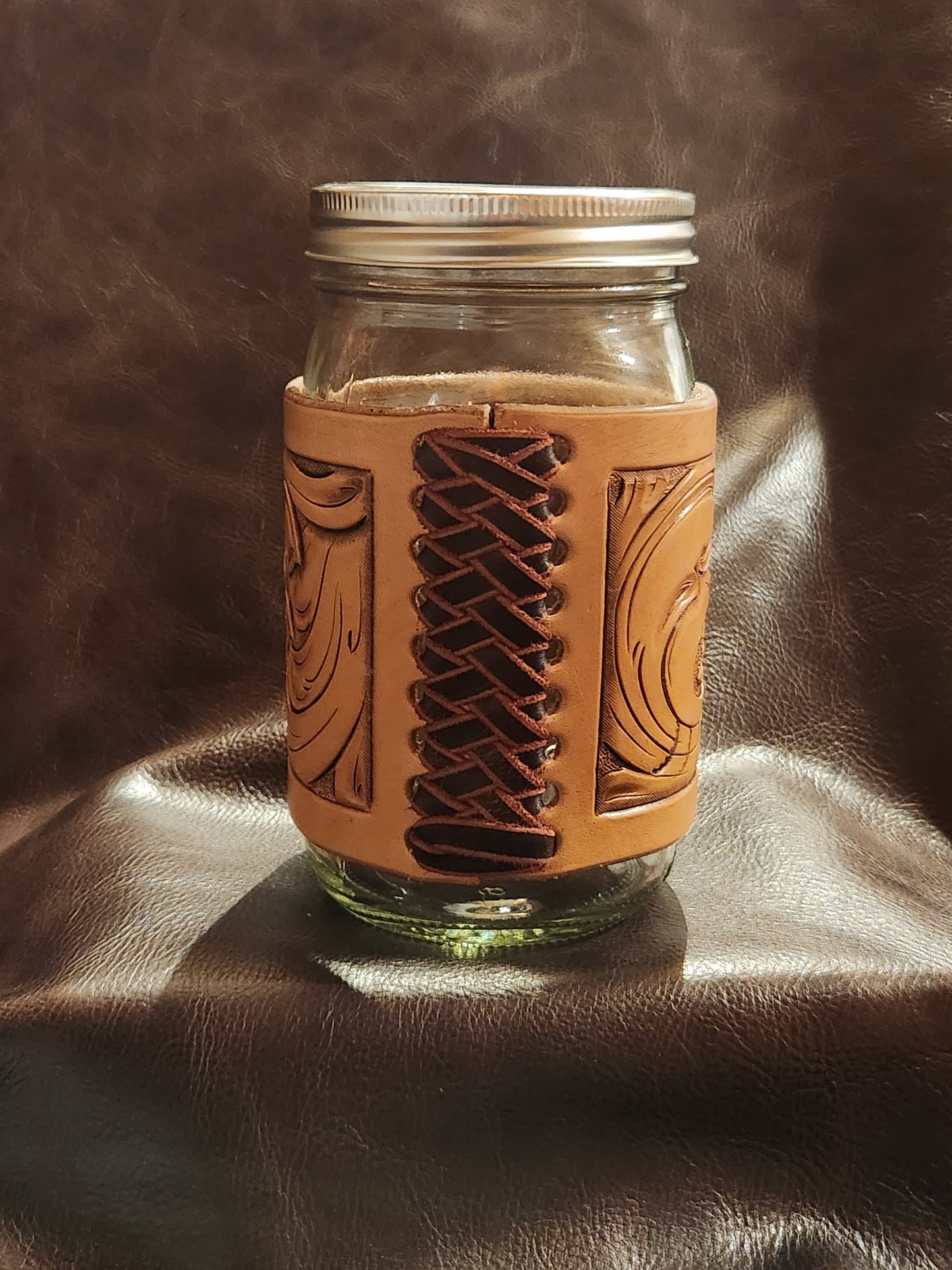 Large Mason Jar Wrap (Floral)